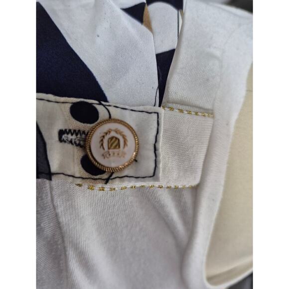 Casga Collection Cotton/Poly Pop Art Italy T-shirt Sz L Detachable Scarf - Picture 6 of 7